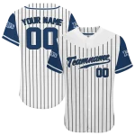 custom tampa bay rays pinstripe navy white jersey best selling