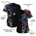 custom texas rangers palm leaf black jersey best selling