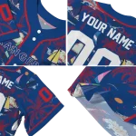 custom texas rangers sailboat island blue jersey best selling