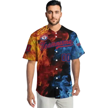custom texas rangers vapor blaze jersey fashion forward