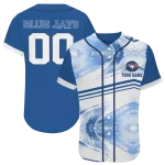 custom toronto blue jays arrow fade blue white jersey best selling
