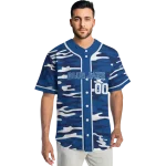 custom toronto blue jays camo splash blue jersey best selling