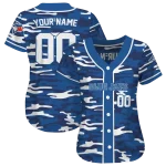 custom toronto blue jays camo splash blue jersey best selling