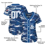 custom toronto blue jays camo splash blue jersey best selling