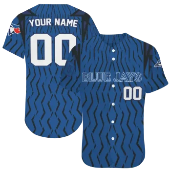 custom toronto blue jays chevron rhythm blue jersey best selling