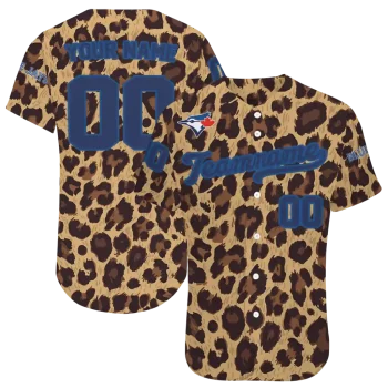 custom toronto blue jays leopard spot jersey best selling