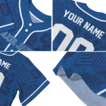 custom toronto blue jays pineapple palm geo blue jersey best selling