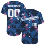 custom toronto blue jays tropical flamingo blue jersey best selling