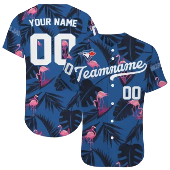 custom toronto blue jays tropical flamingo blue jersey best selling