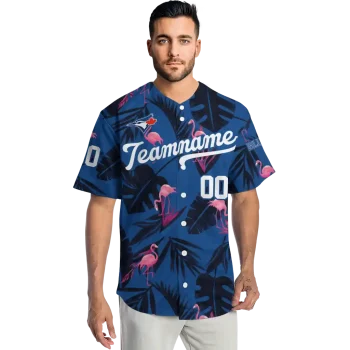 custom toronto blue jays tropical flamingo blue jersey fashion forward