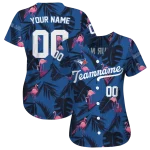 custom toronto blue jays tropical flamingo blue jersey best selling