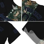 custom toronto blue jays tropical foliage black jersey best selling