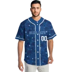 custom toronto blue jays tropical hibiscus seashells blue jersey best selling