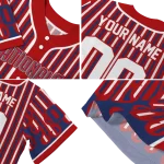 custom washington nationals blazing stripes red jersey best selling