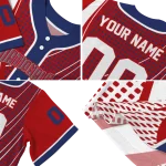 custom washington nationals curved stripes red white jersey best selling