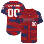custom washington nationals edgy stripes red jersey best selling
