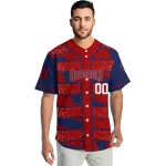 custom washington nationals edgy stripes red jersey best selling