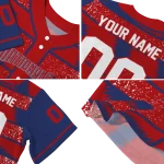 custom washington nationals edgy stripes red jersey best selling