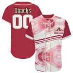 customized arizona diamondbacks arrow fade red white jersey best selling