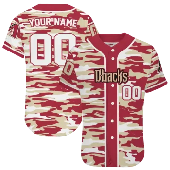 customized arizona diamondbacks camo splash red jersey best selling