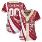 customized arizona diamondbacks curved stripes red white jersey best selling