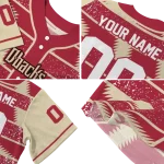 customized arizona diamondbacks edgy stripes red jersey best selling