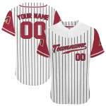 customized arizona diamondbacks pinstripe red white jersey best selling