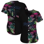 customized atlanta braves palm leaf black jersey best selling