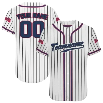 customized atlanta braves pinstripe lines white jersey best selling