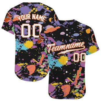 customized baltimore orioles paint splatter black jersey best selling