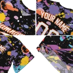 customized baltimore orioles paint splatter black jersey best selling