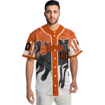 customized baltimore orioles pattern drip orange white jersey best selling