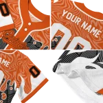 customized baltimore orioles pattern drip orange white jersey best selling