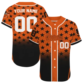 customized baltimore orioles star burst black jersey best selling