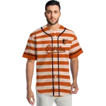 customized baltimore orioles stripe layers orange white jersey best selling