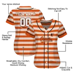 customized baltimore orioles stripe layers orange white jersey best selling