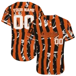 customized baltimore orioles stripe paint orange jersey best selling