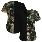customized baltimore orioles tropical foliage black jersey best selling