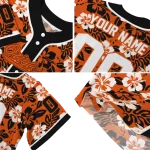 customized baltimore orioles tropical hibiscus black jersey best selling