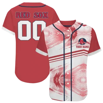 customized boston red sox arrow fade red white jersey best selling