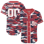 customized boston red sox camo splash red jersey best selling