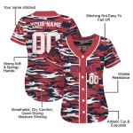 customized boston red sox camo splash red jersey best selling