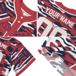 customized boston red sox camo splash red jersey best selling