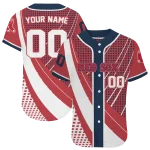 customized boston red sox curved stripes red white jersey best selling