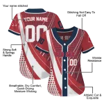 customized boston red sox curved stripes red white jersey best selling