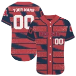 customized boston red sox edgy stripes red jersey best selling