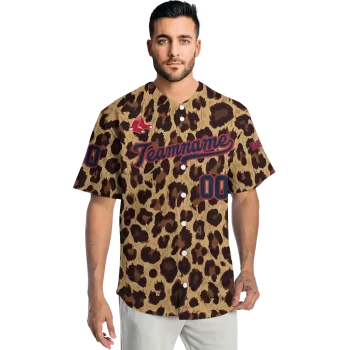 customized boston red sox leopard spot jersey fashion forward