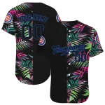 customized chicago cubs palm leaf black jersey best selling