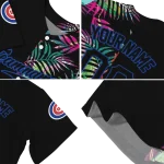 customized chicago cubs palm leaf black jersey best selling