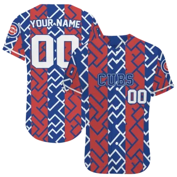 customized chicago cubs squares grid blue jersey best selling